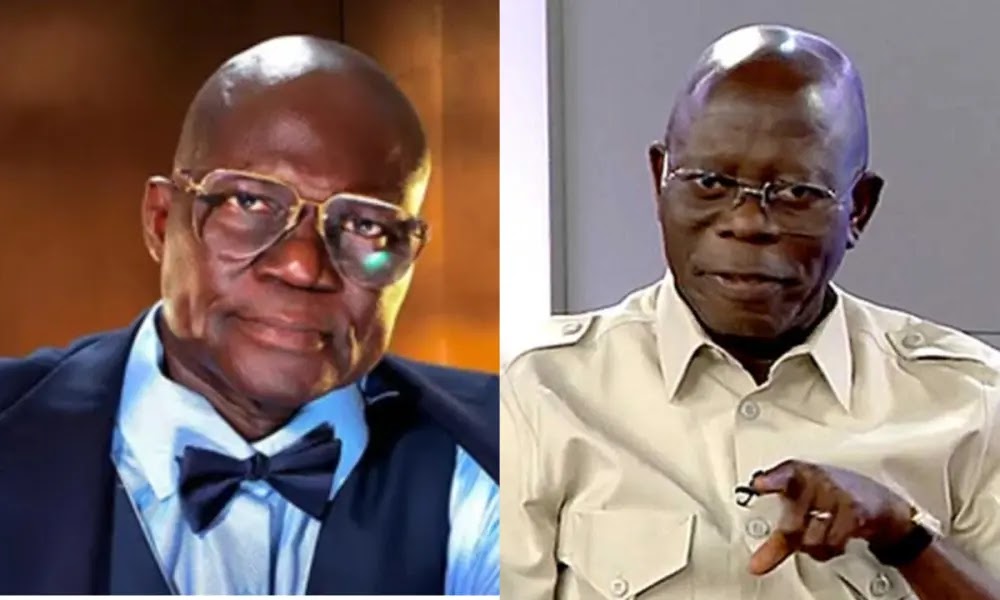 It’s Absurd That Reuben Abati Believes I Have The Power To Wipe Off People’s Sins Once They Decamp To APC – Oshiomhole Adams Oshiomhole and Reuben Abati