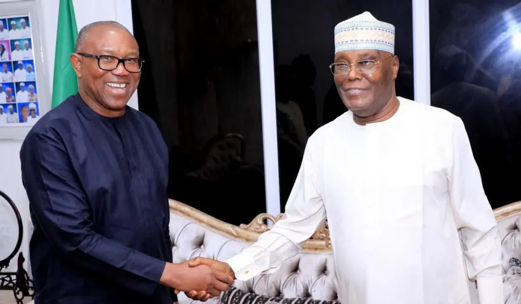 Peter Obi Has Agreed To Run As Atiku’s Vice President In 2027 – PDP Chieftain Peter Obi and Atiku Abubakar