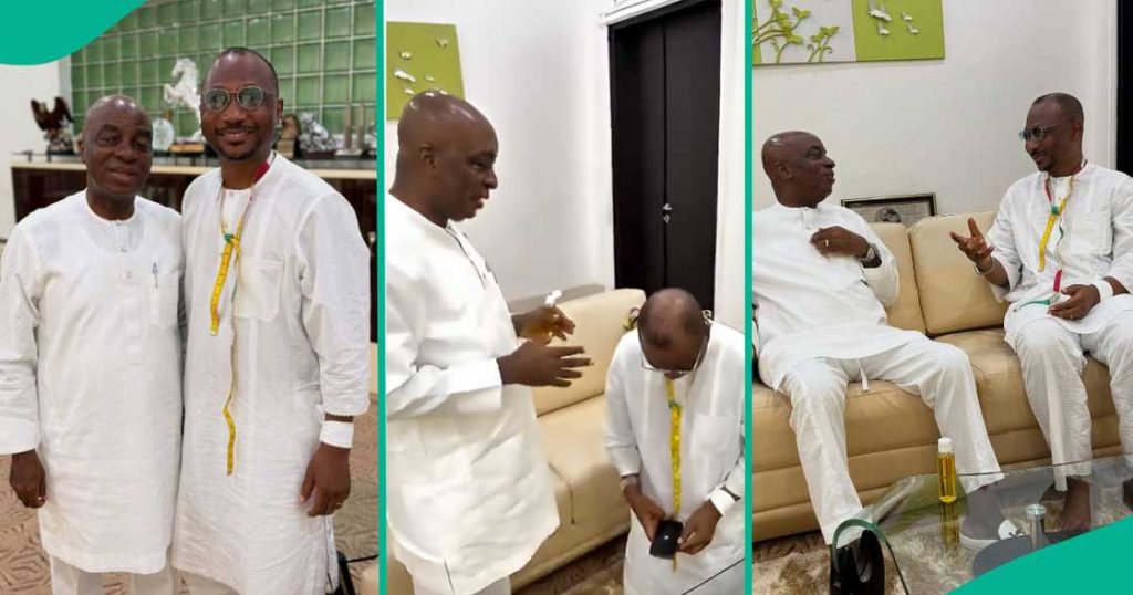 Seyi Vodi and Bishop Oyedepo