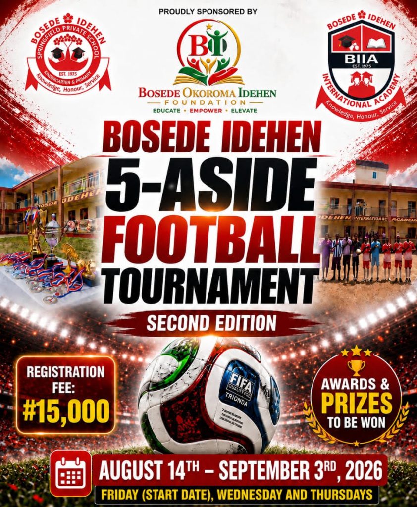 Bosede Idehen 5-A-Side Tournament Produces 13 Goals Sponsored by Bosede Okoroma Idehen Foundation